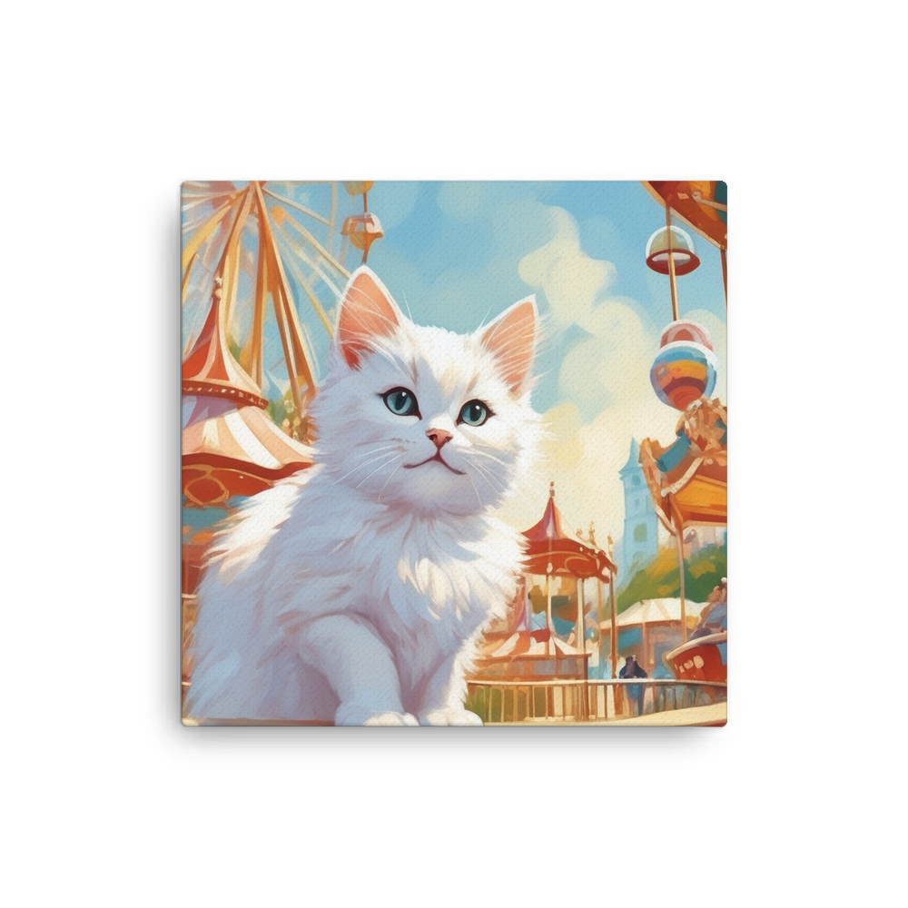PugMug Custom White Companion Cat Canvas