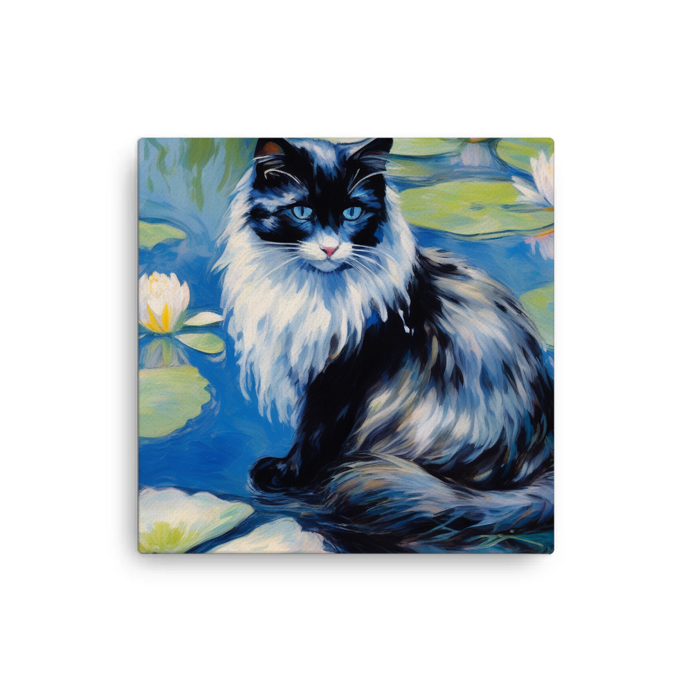 PugMug Custom Black Ragdoll Cat Canvas
