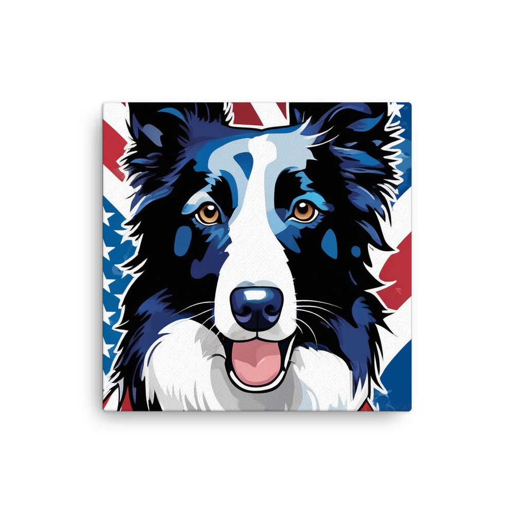 PugMug Custom Border Collie Canvas