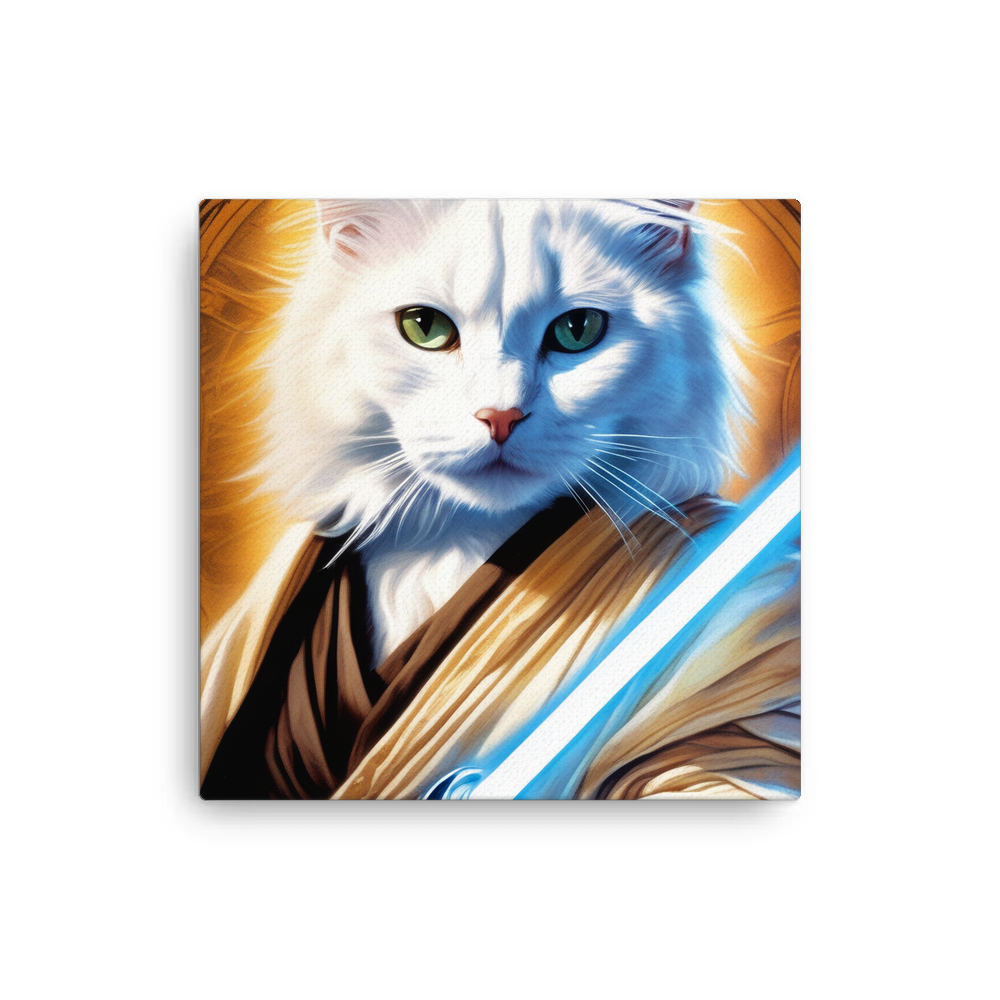 PugMug Custom White Companion Cat Canvas