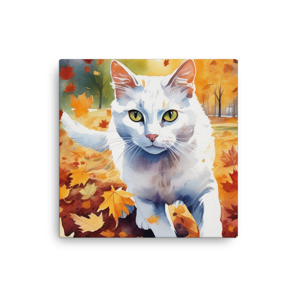 PugMug Custom White Companion Cat Canvas