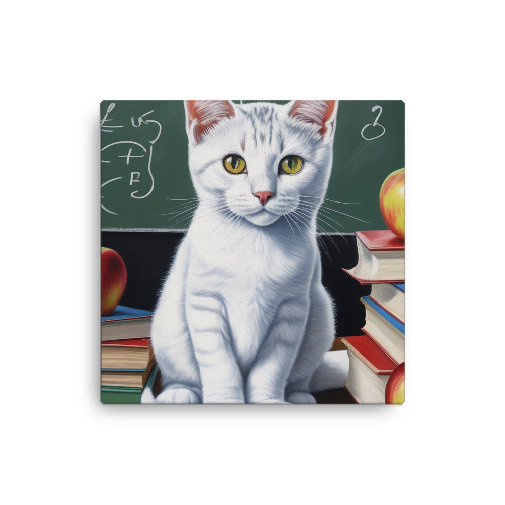 PugMug Custom White American Shorthair Cat Canvas