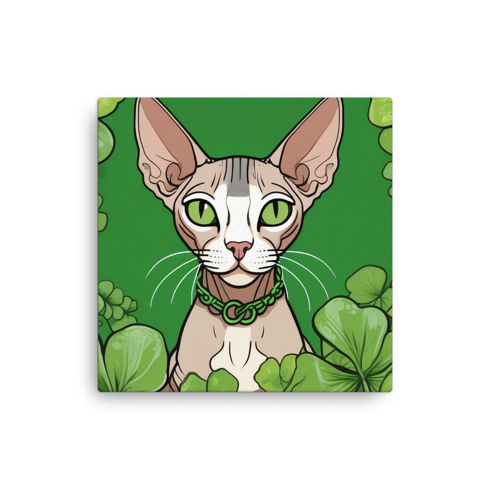 PugMug Custom Tabby Sphynx Cat Canvas