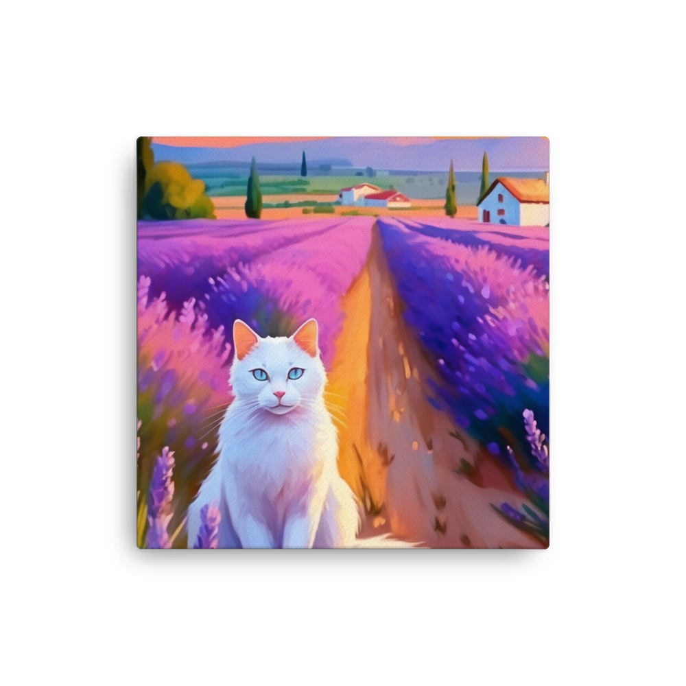 PugMug Custom White Companion Cat Canvas