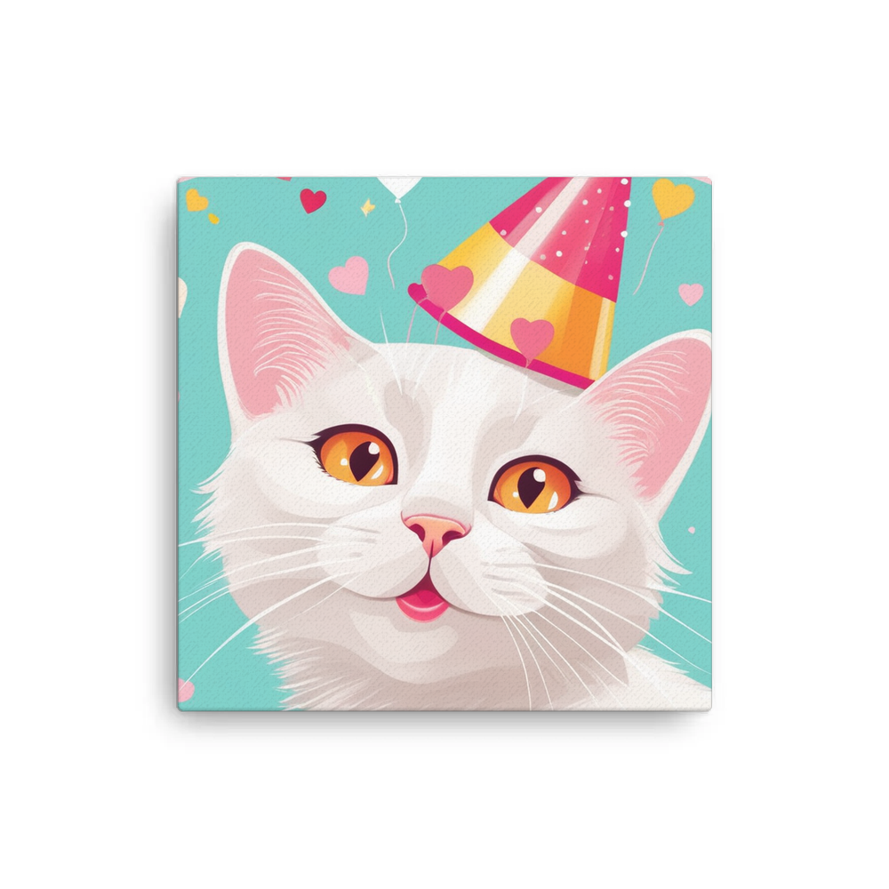 PugMug Custom White Companion Cat Canvas