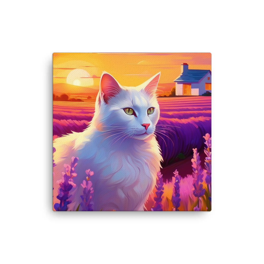 PugMug Custom White Companion Cat Canvas