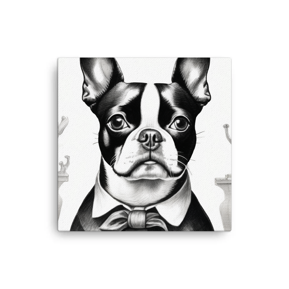 PugMug Custom Boston Terrier Canvas