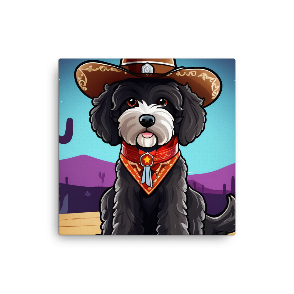 PugMug Custom Portuguese Water Dog Canvas