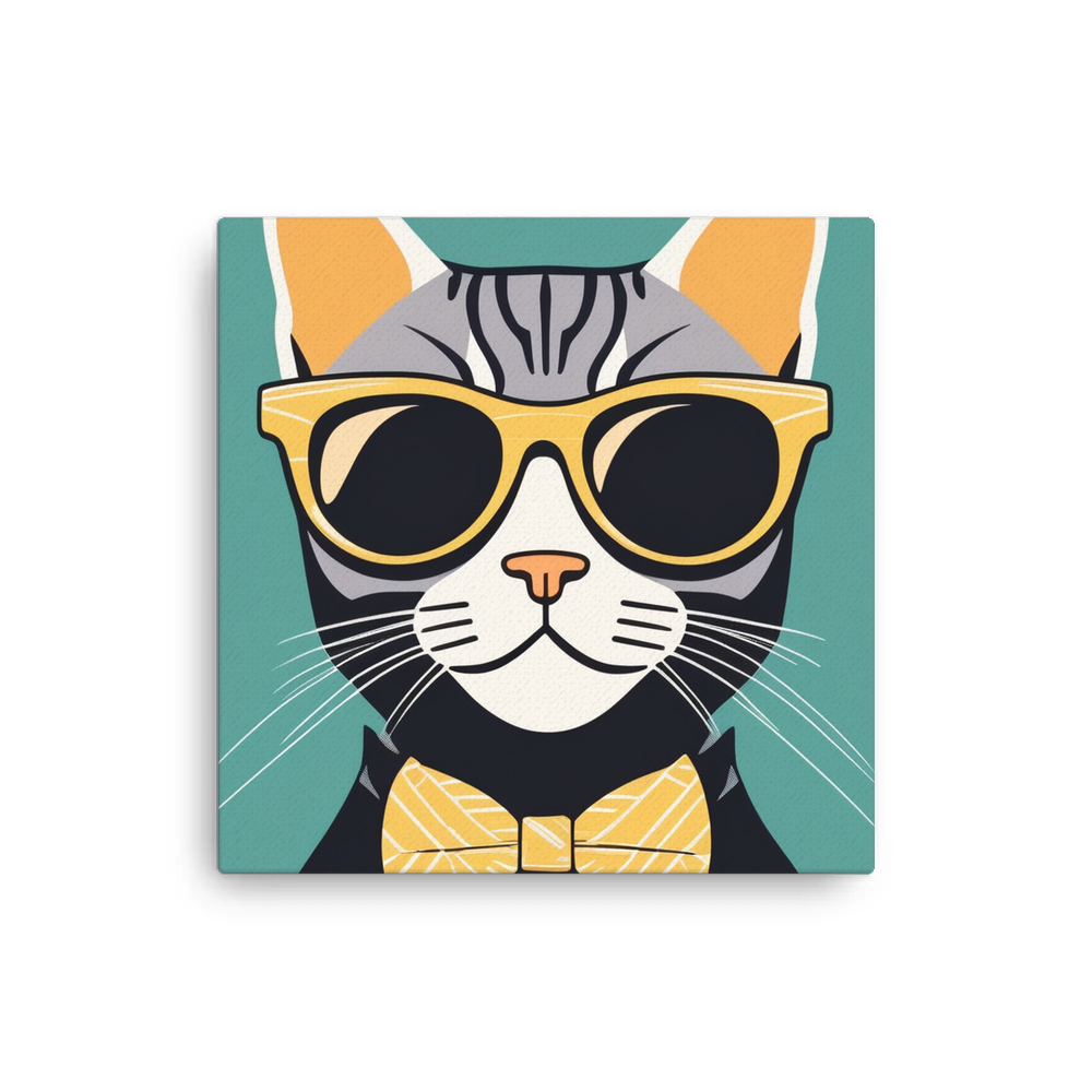 PugMug Custom Tabby American Shorthair Cat Canvas