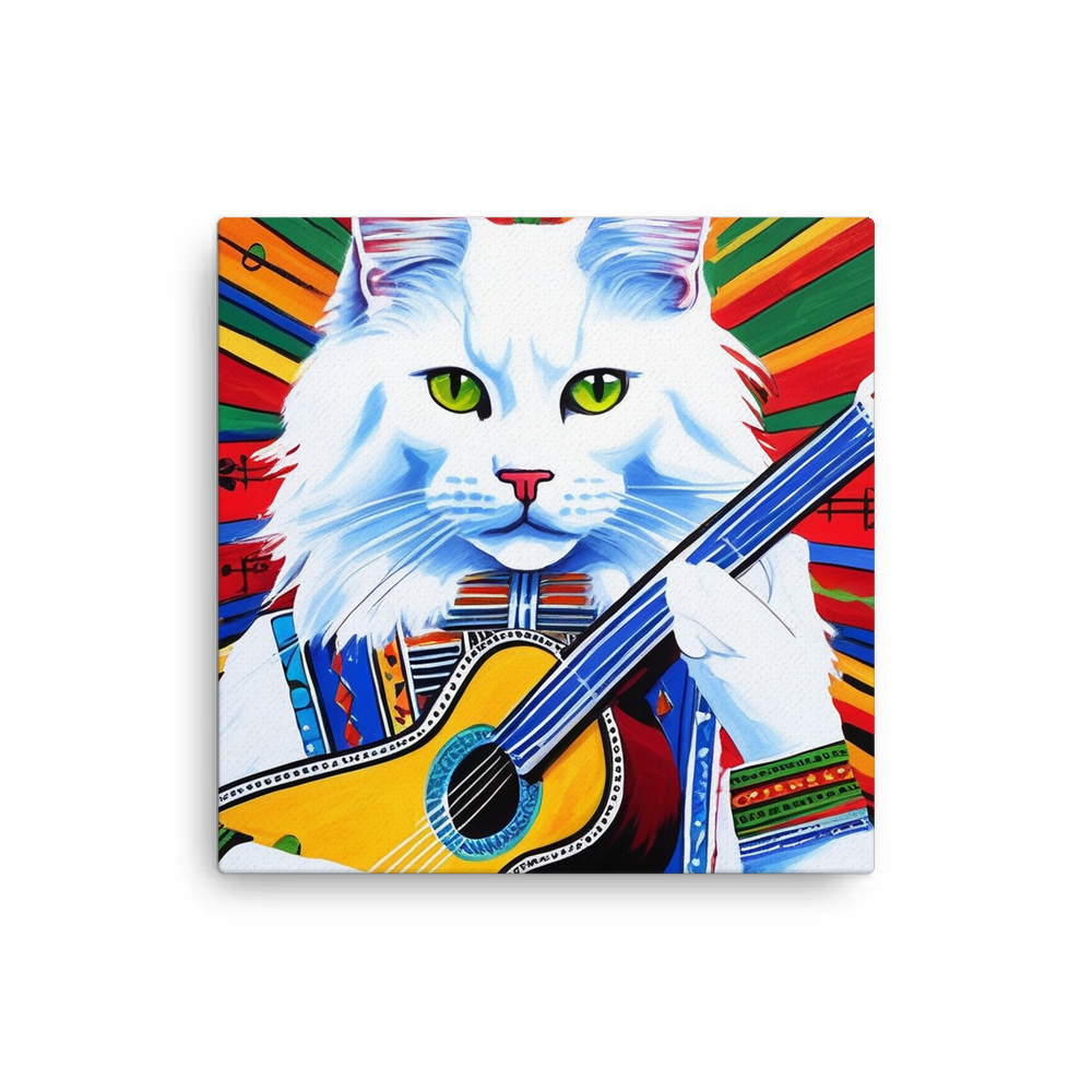 PugMug Custom White Maine Coon Cat Canvas
