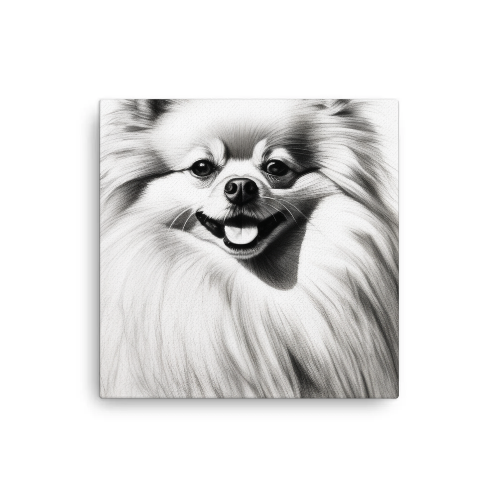 PugMug Custom White Pomeranian Canvas