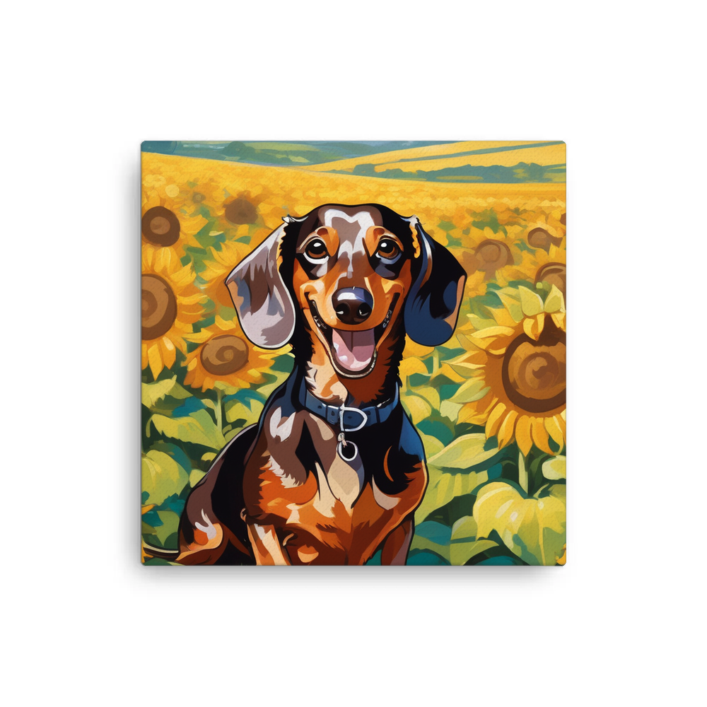 PugMug Custom Tan Dachshund Canvas