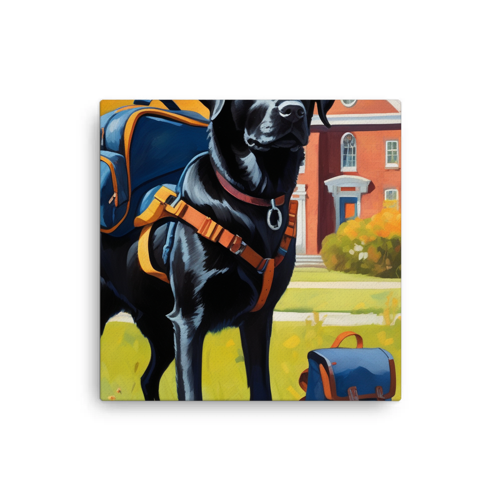 PugMug Custom Black Labrador Retriever Canvas