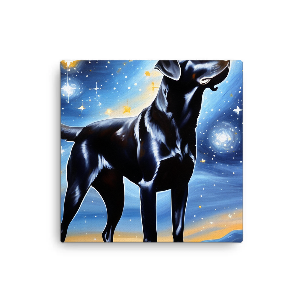 PugMug Custom Black Labrador Retriever Canvas