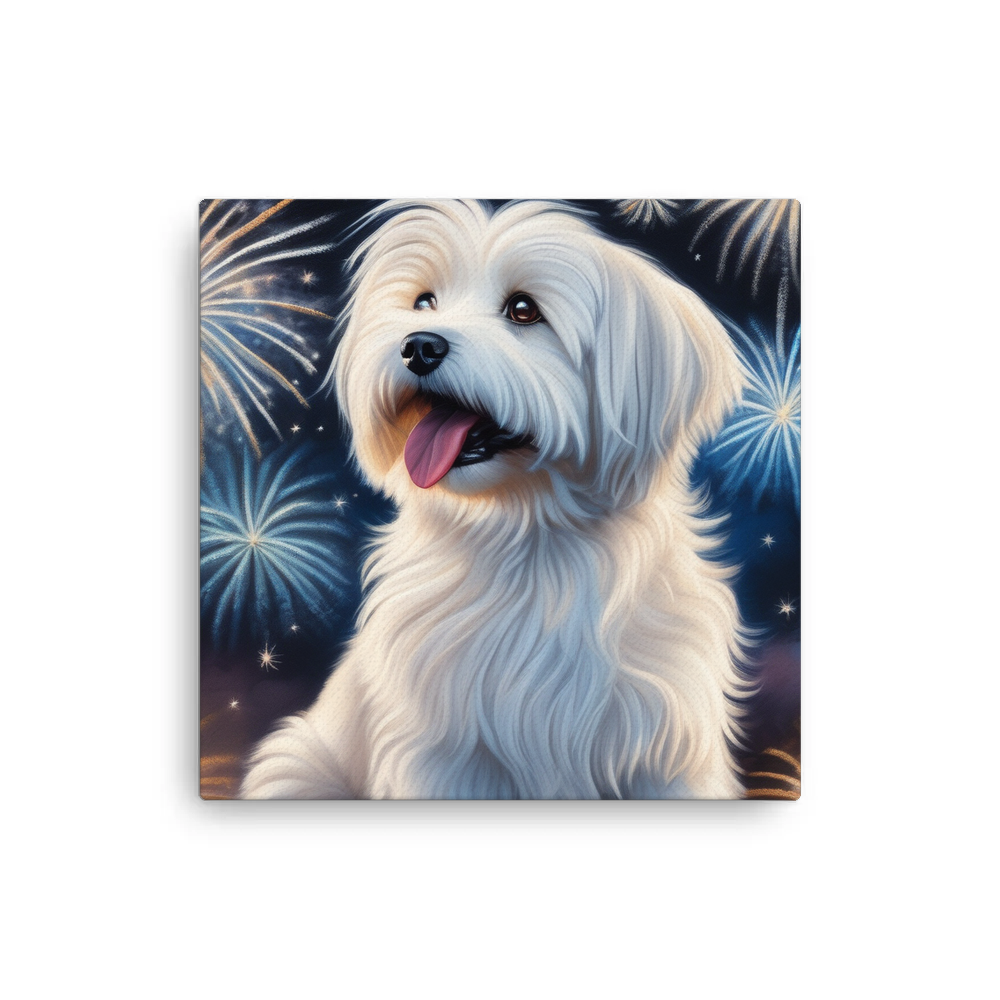 PugMug Custom White Havanese Dog Canvas