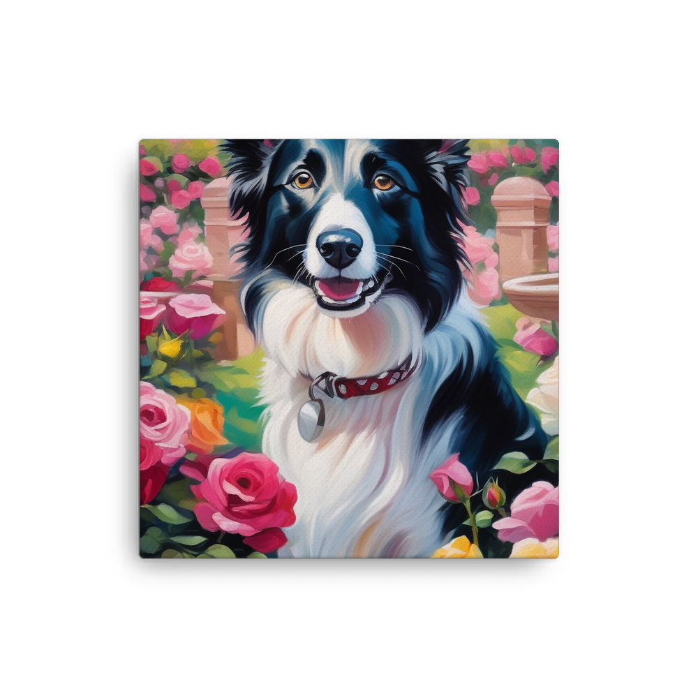 PugMug Custom Border Collie Canvas