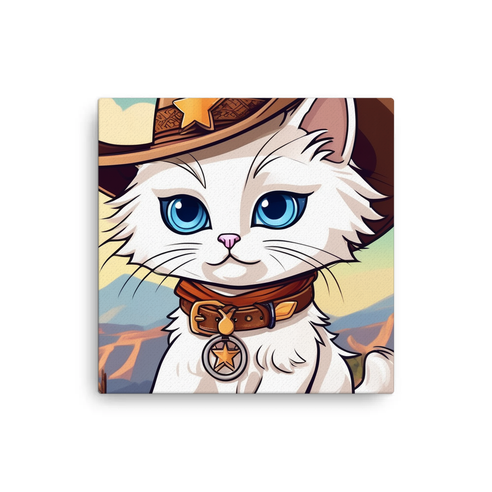 PugMug Custom White Ragdoll Cat Canvas