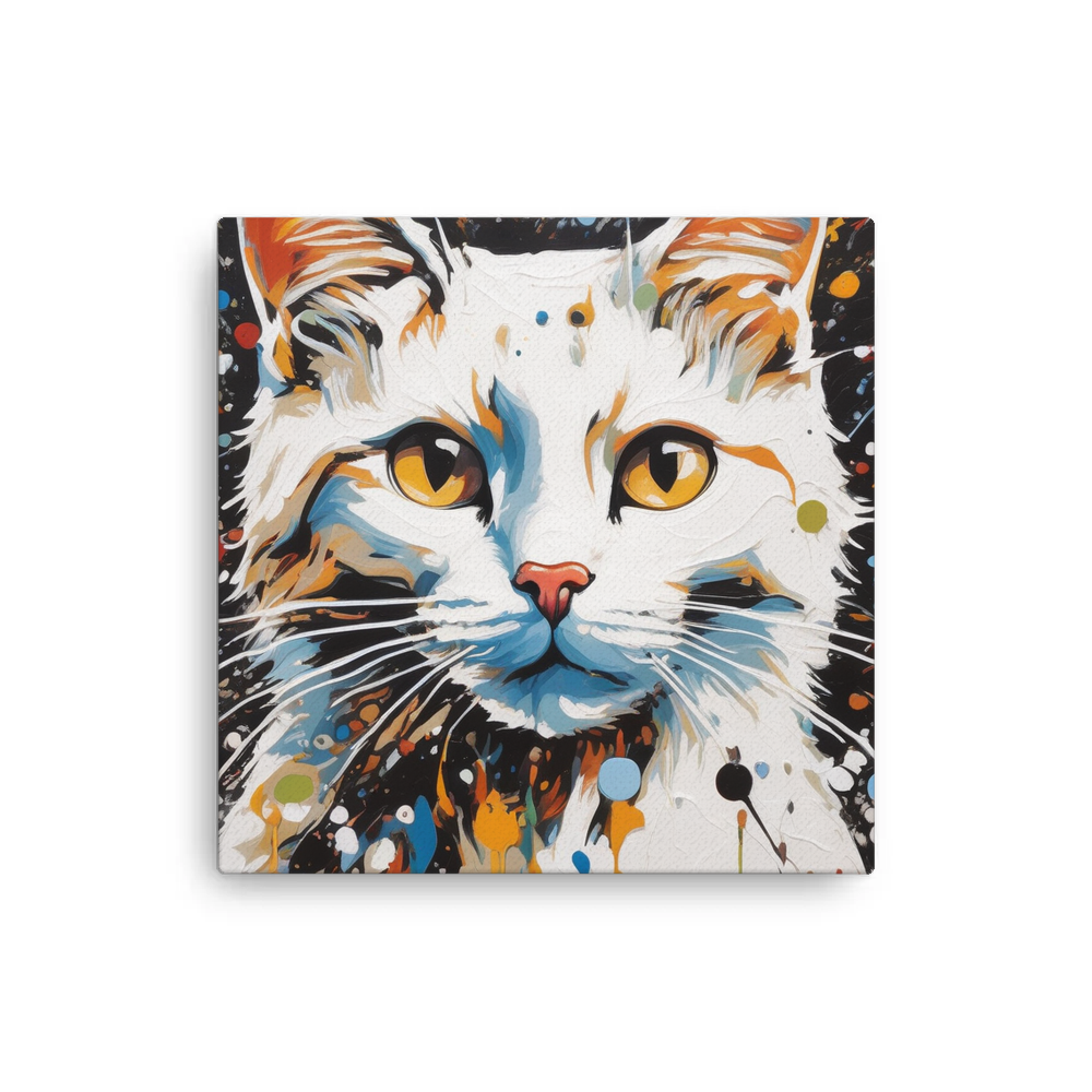 PugMug Custom White Companion Cat Canvas