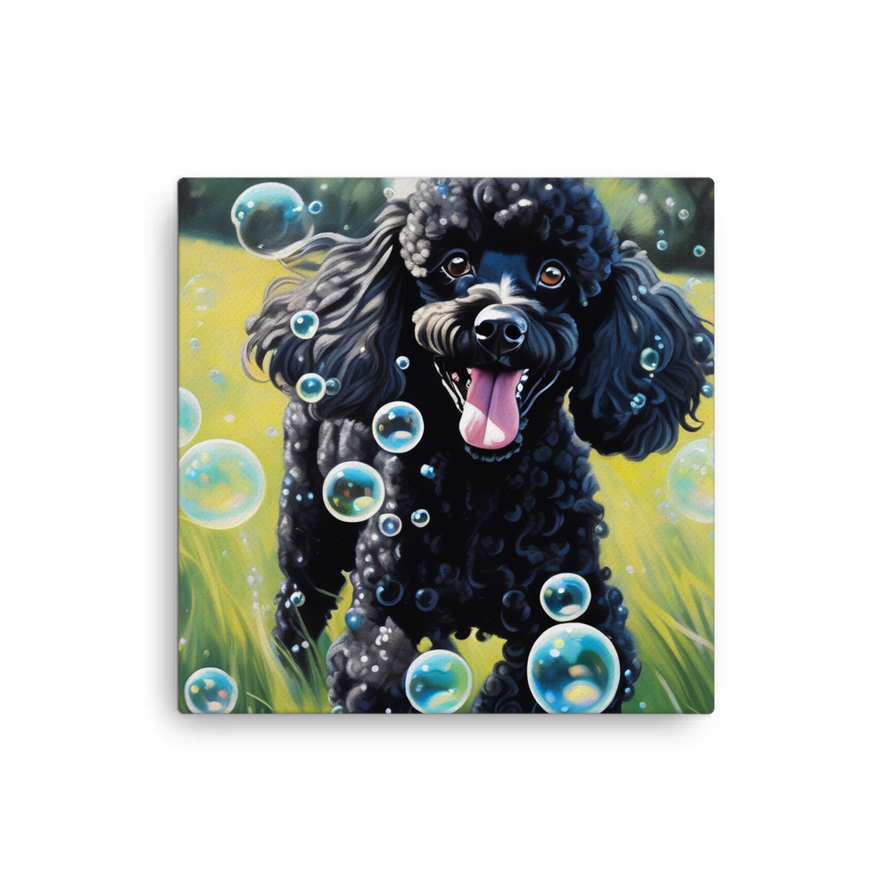 PugMug Custom Black Poodle Canvas