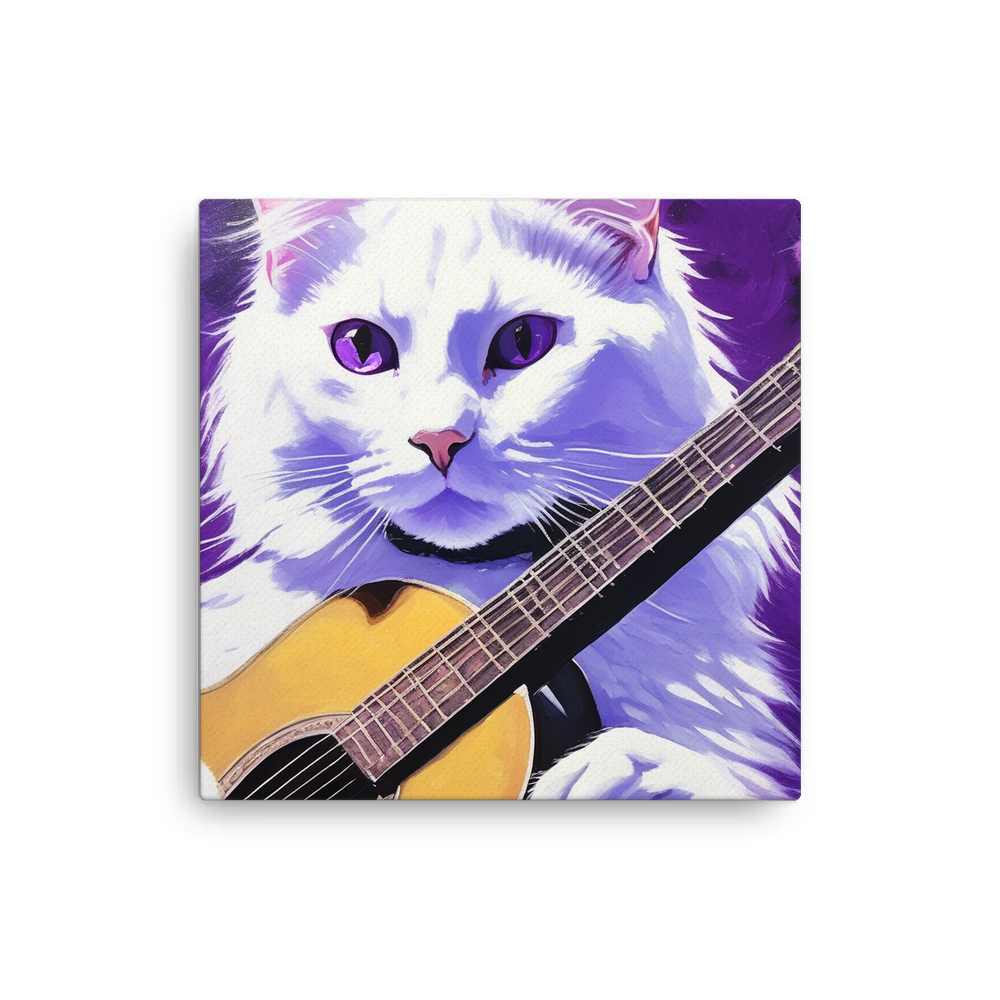 PugMug Custom White Companion Cat Canvas
