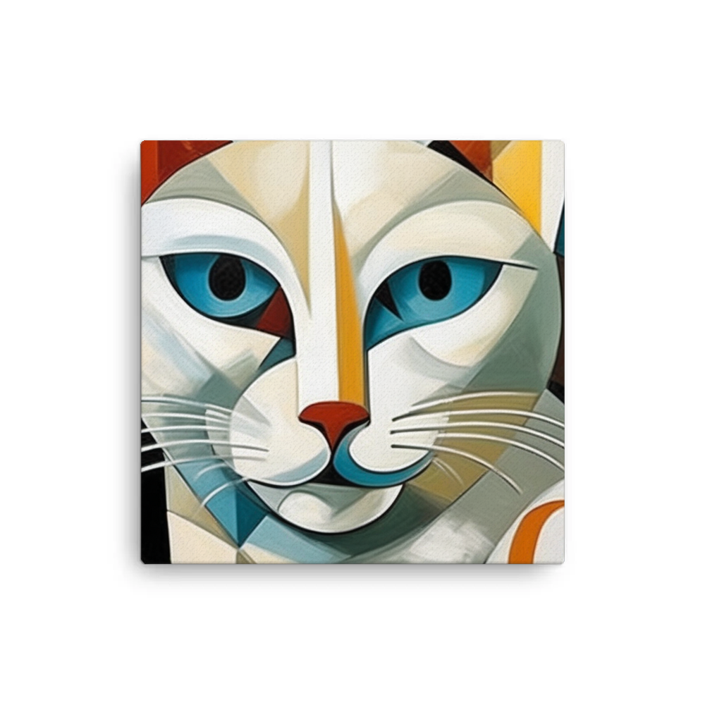 PugMug Custom White Companion Cat Canvas