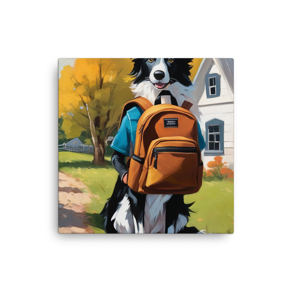 PugMug Custom Border Collie Canvas