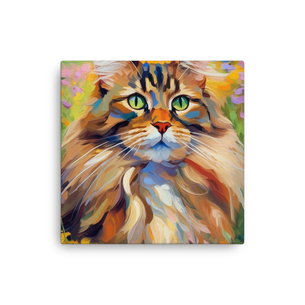 PugMug Custom Tabby Maine Coon Cat Canvas