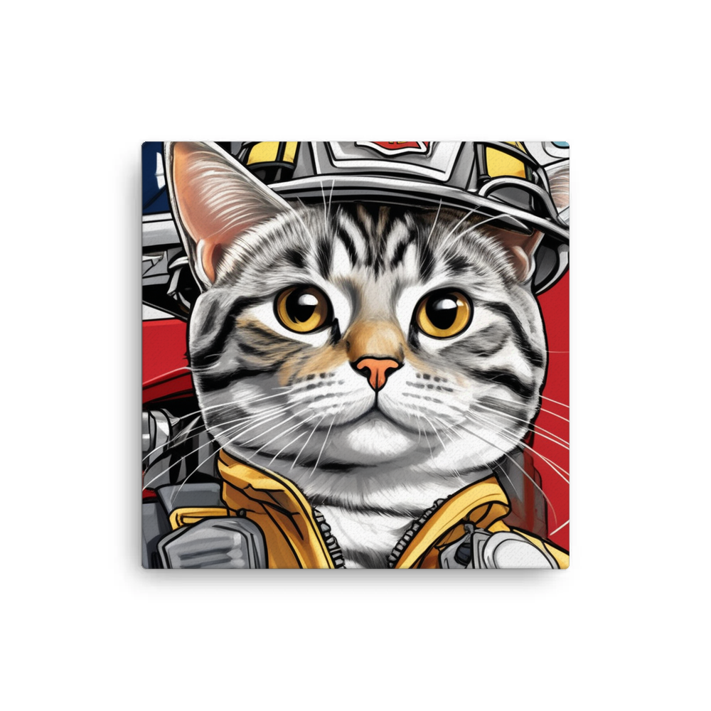 PugMug Custom Tabby American Shorthair Cat Canvas