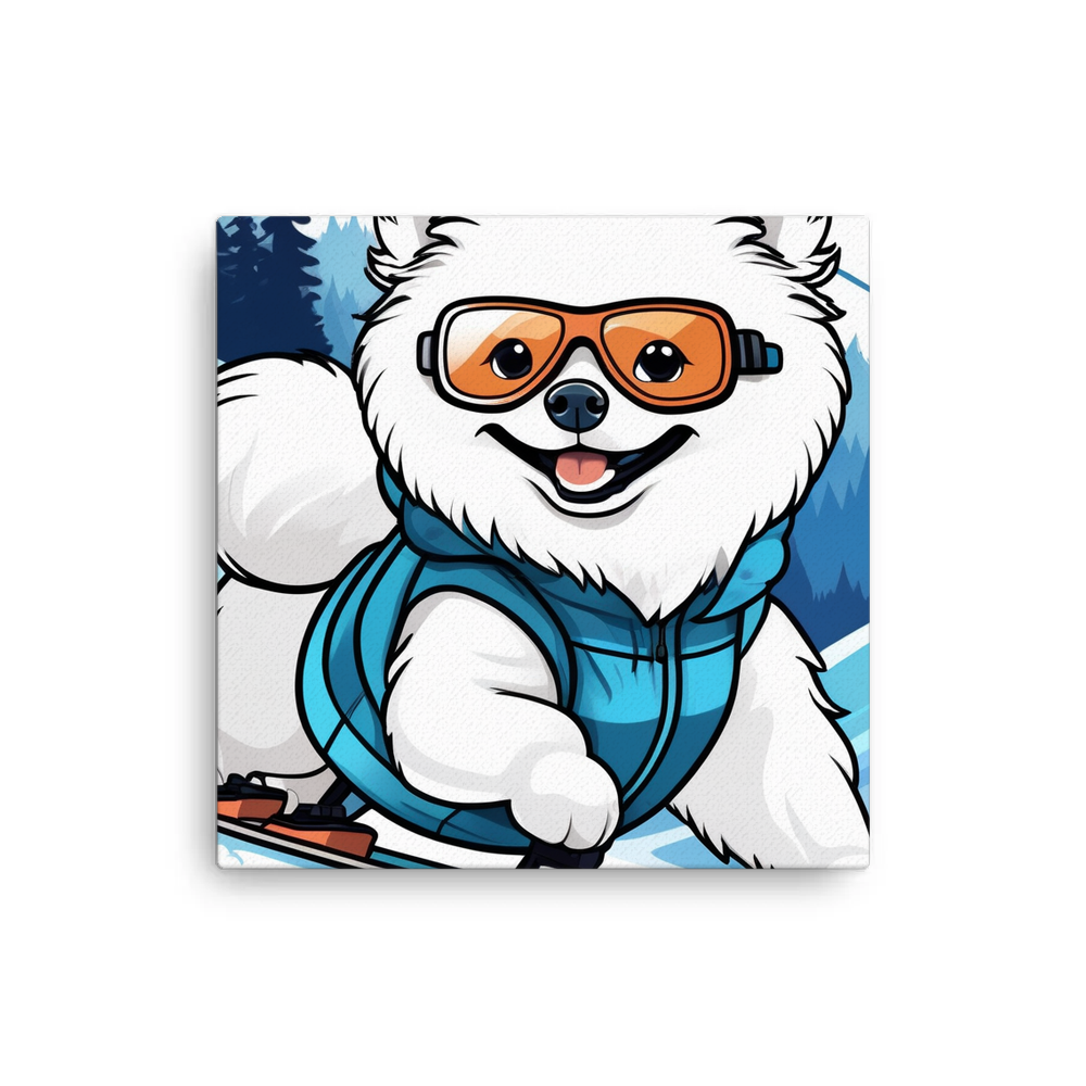 PugMug Custom White Pomeranian Canvas
