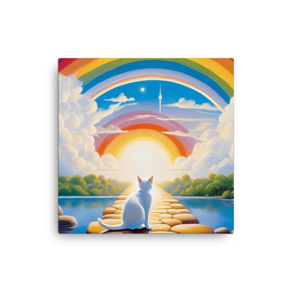 PugMug Custom White Companion Cat Canvas