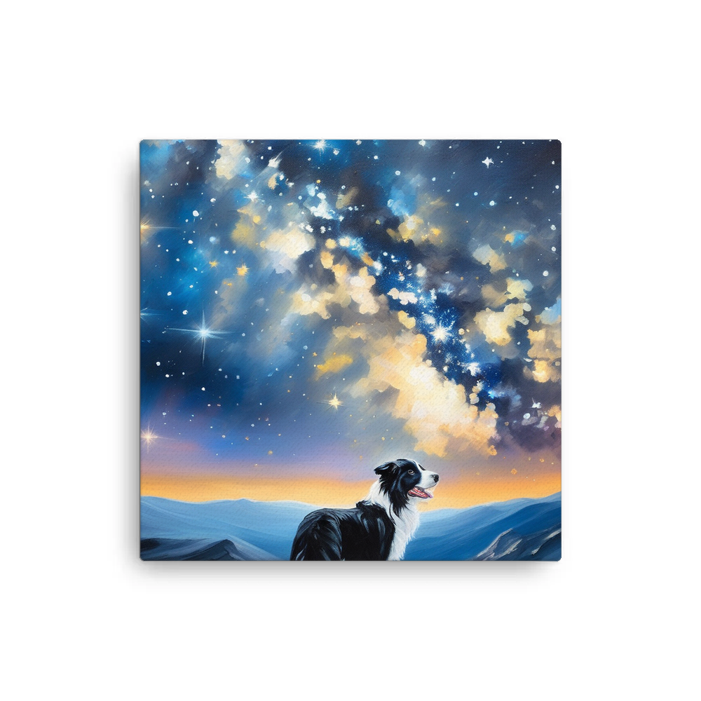 PugMug Custom Border Collie Canvas