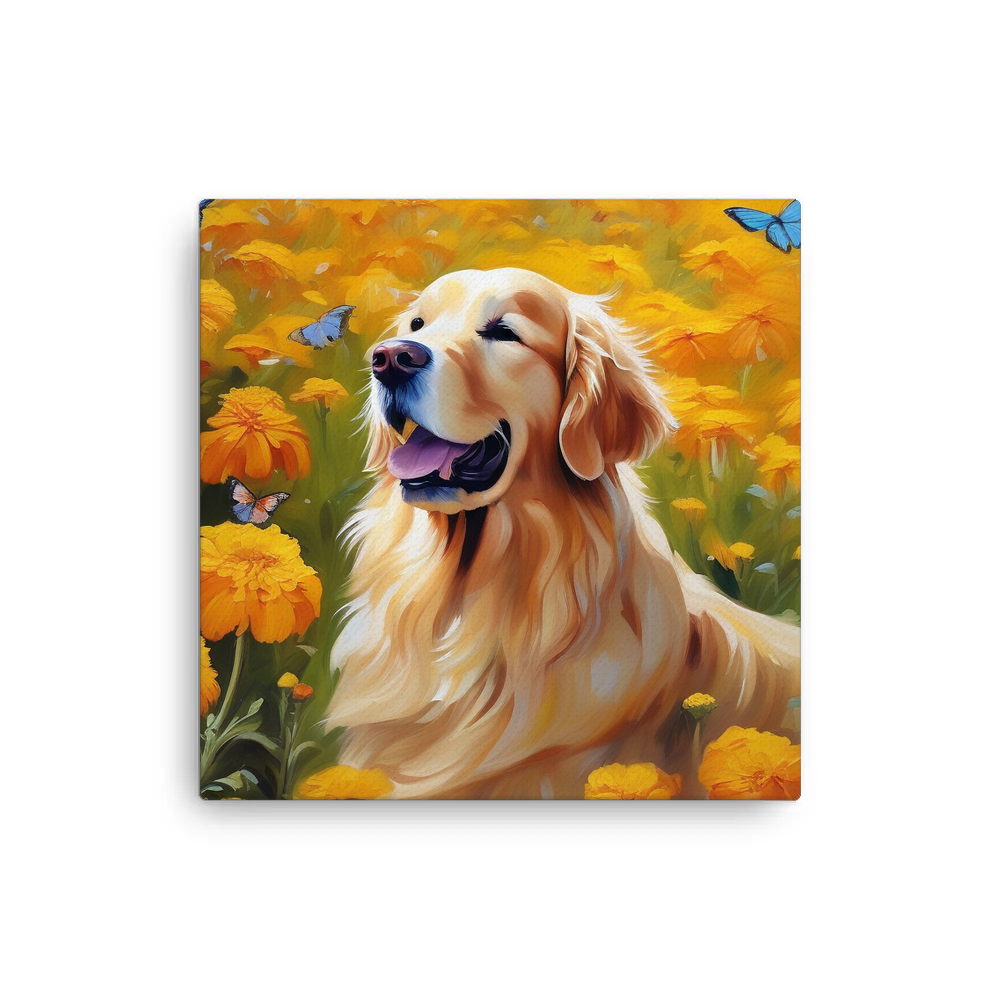 PugMug Custom Golden Retriever Canvas