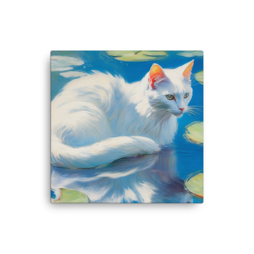 PugMug Custom White Companion Cat Canvas