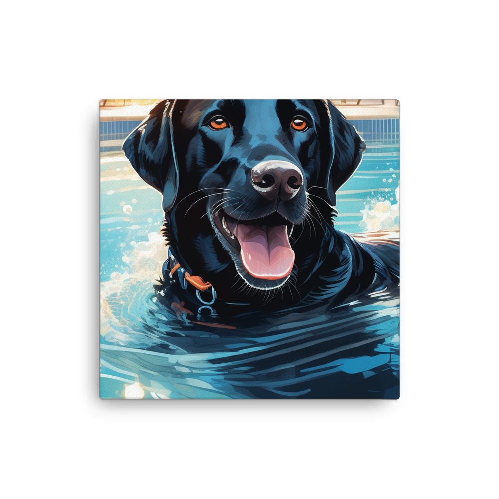 PugMug Custom Black Labrador Retriever Canvas