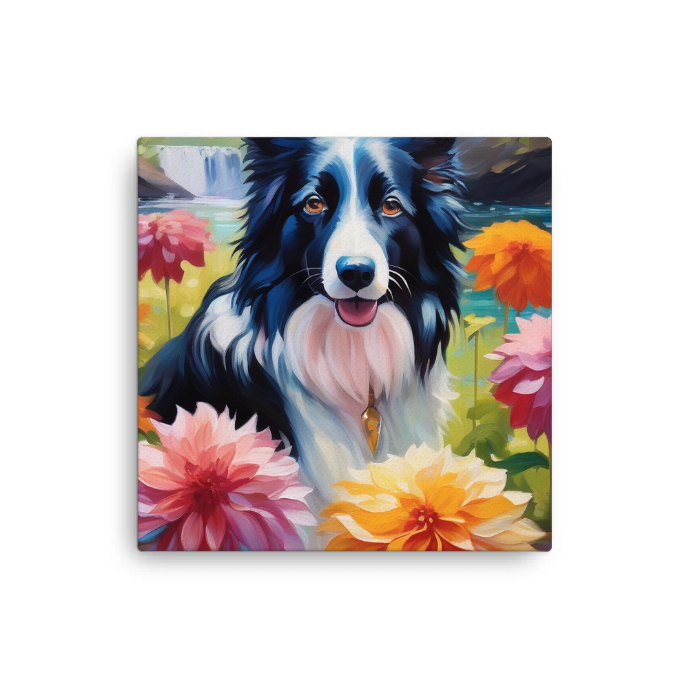PugMug Custom Border Collie Canvas