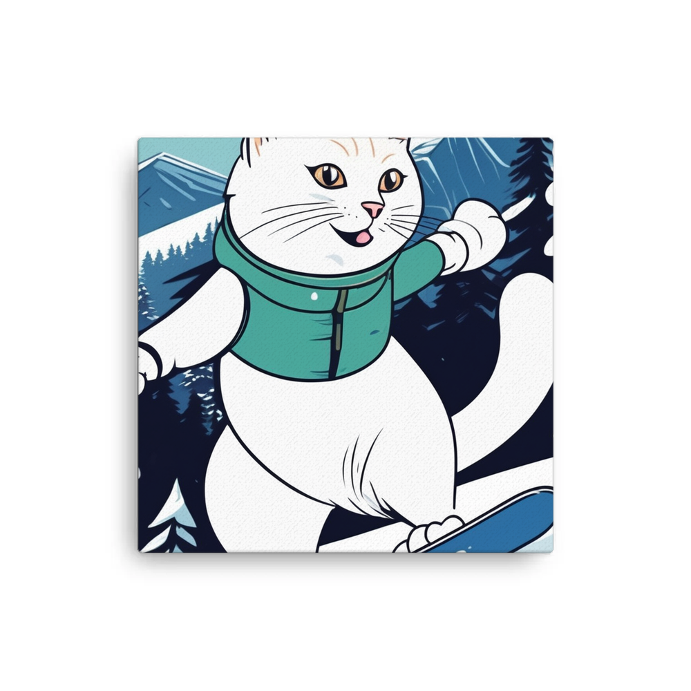PugMug Custom White Companion Cat Canvas
