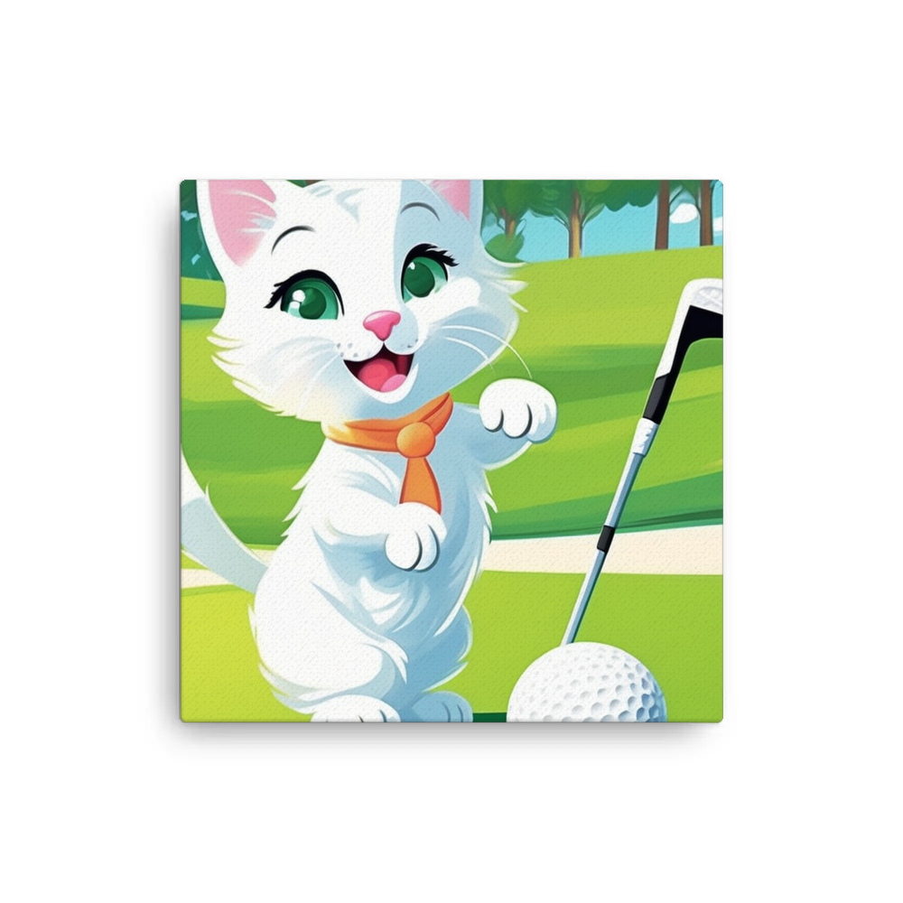 PugMug Custom White Companion Cat Canvas