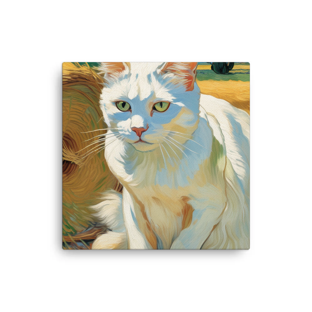 PugMug Custom White Companion Cat Canvas