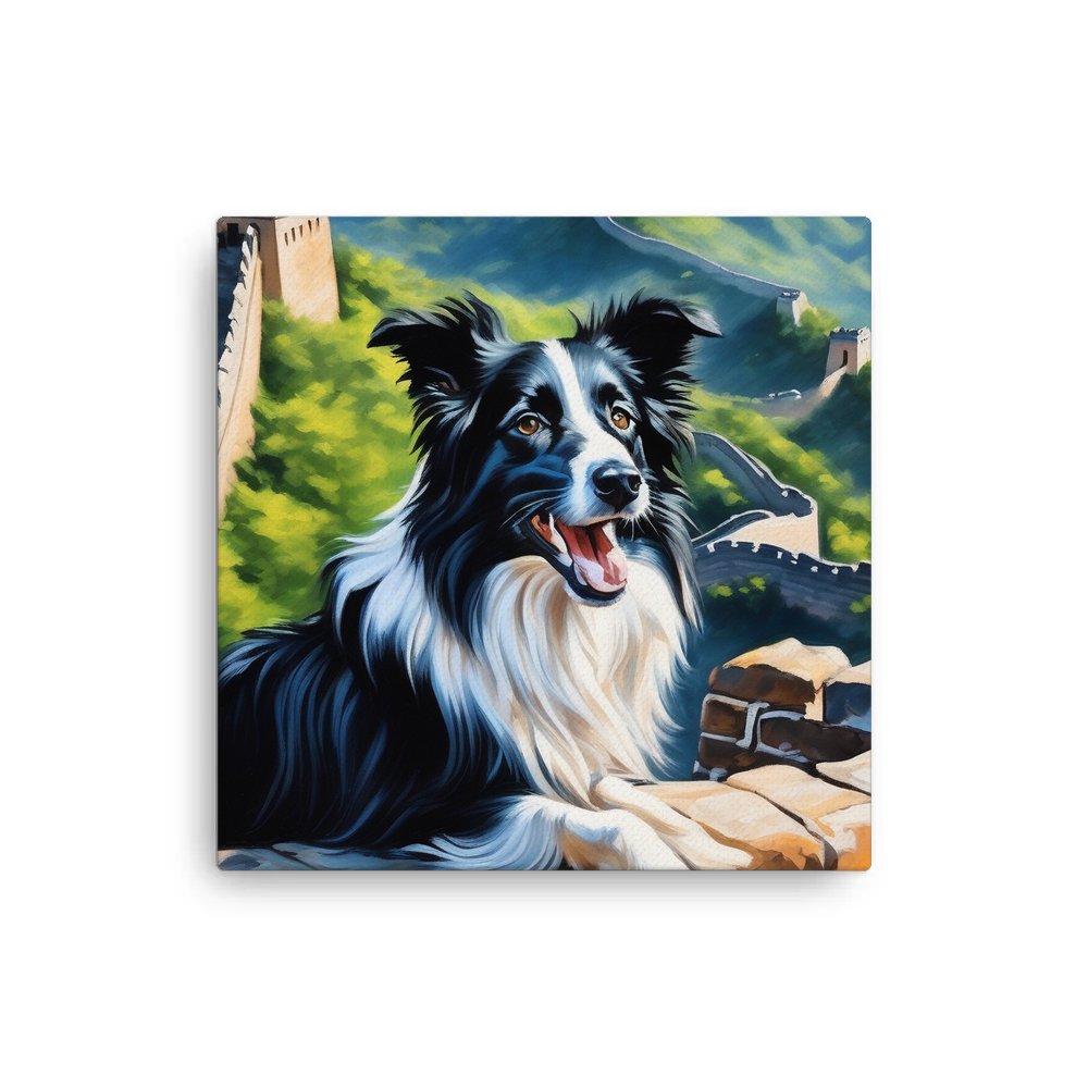 PugMug Custom Border Collie Canvas