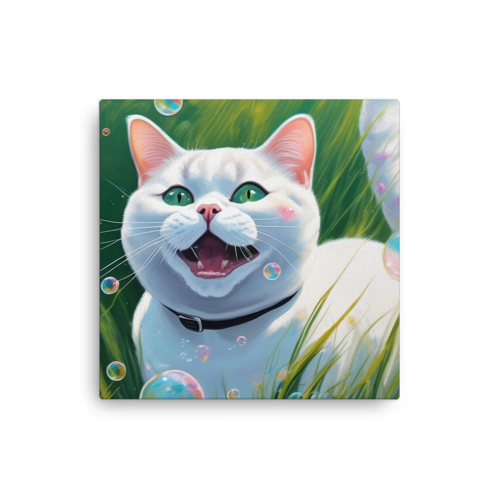 PugMug Custom White British Shorthair Cat Canvas