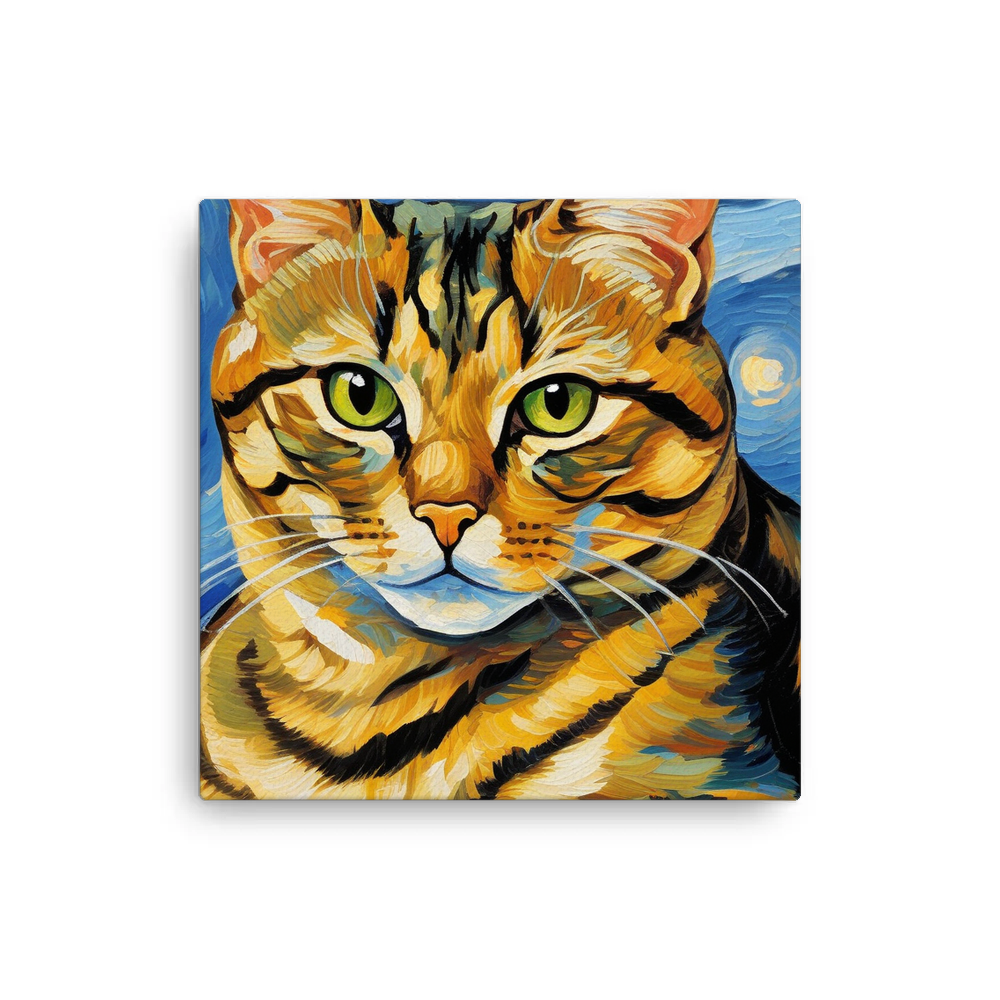 PugMug Custom Tabby Exotic Cat Canvas