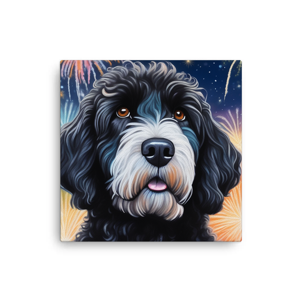 PugMug Custom Portuguese Water Dog Canvas
