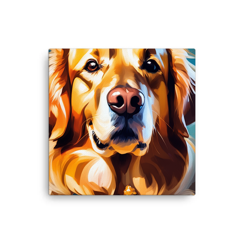 PugMug Custom Golden Retriever Canvas