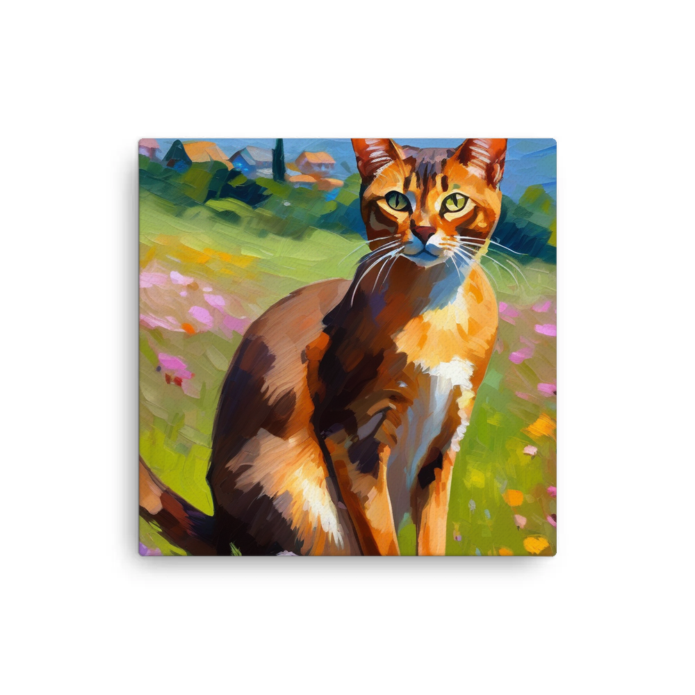 PugMug Custom Tabby Abyssinian Cat Canvas