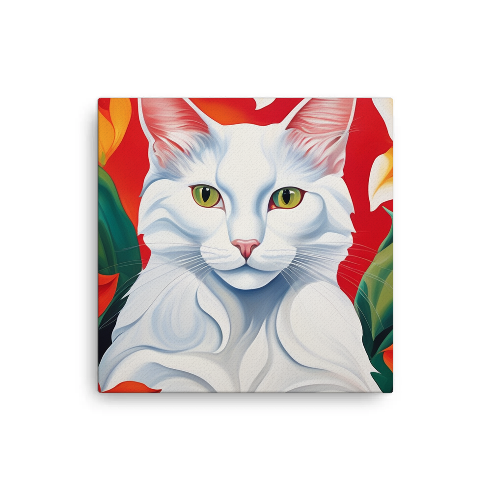 PugMug Custom White Companion Cat Canvas