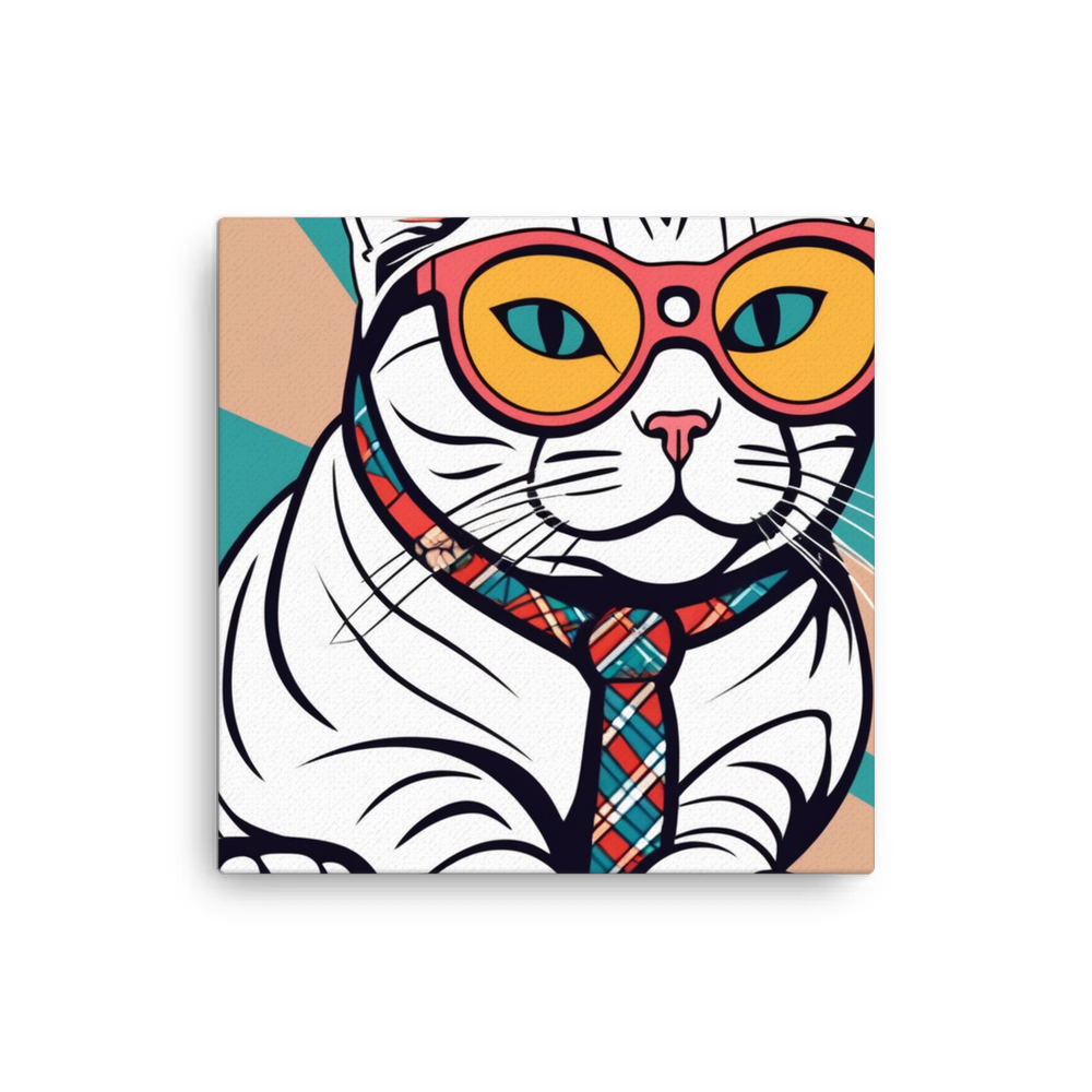 PugMug Custom Tabby Scottish Fold Cat Canvas
