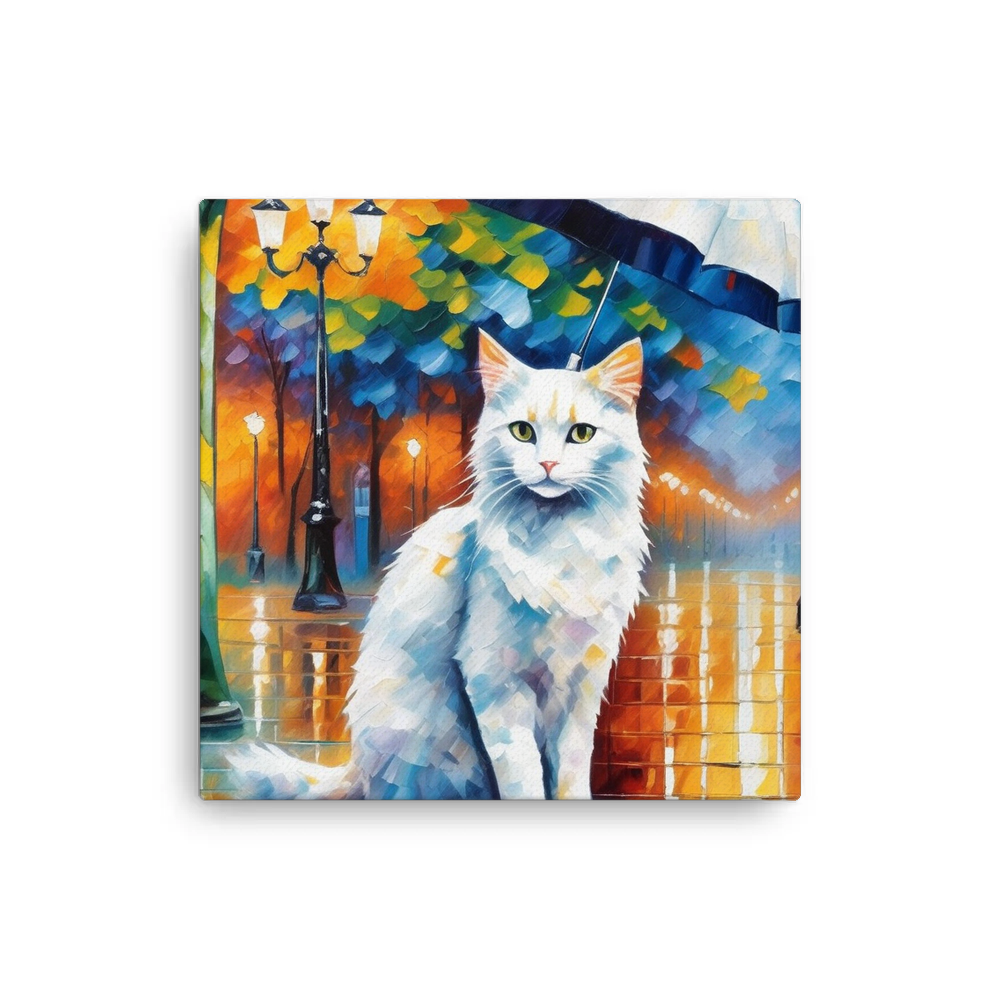 PugMug Custom White Companion Cat Canvas
