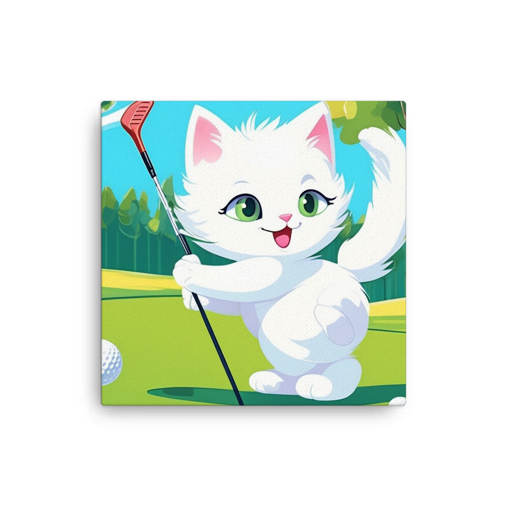 PugMug Custom White Companion Cat Canvas
