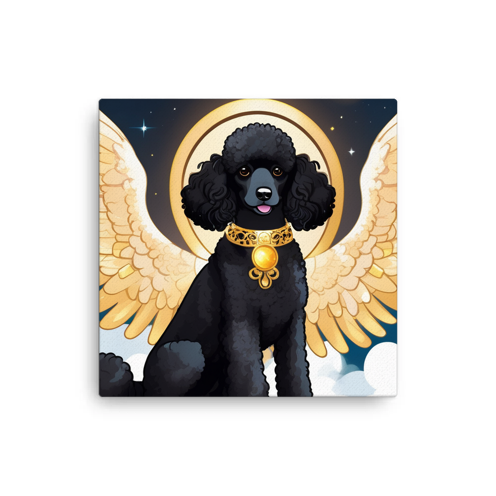 PugMug Custom Black Poodle Canvas