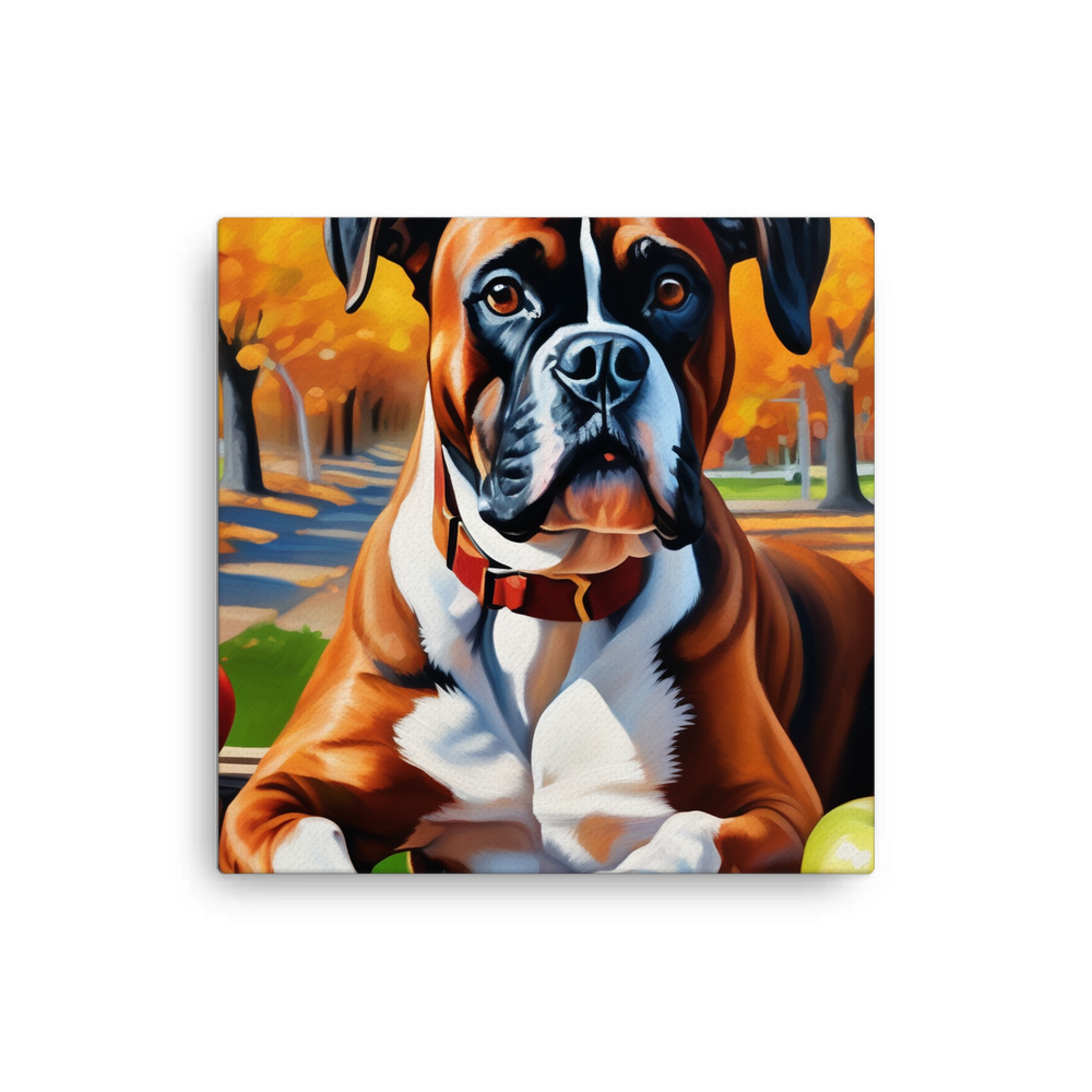 PugMug Custom Boxer Dog Canvas